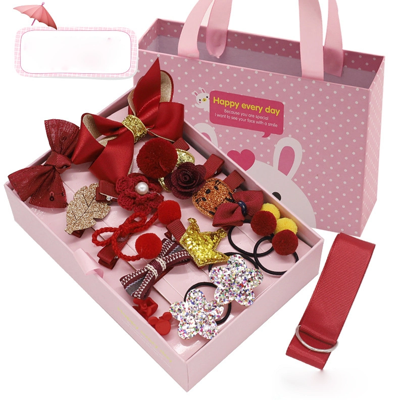 Gift Box Packing Children′s 18 Pieces Hair Accessories